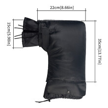 (Petite bouche) Gants de moto d'hiver universels Muffins de guidon Bande réfléchissante Couverture de poignée