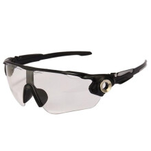 (zwart, transparant) Heren Dames Fietsbril Racefiets MTB Zonnebril UV-bescherming