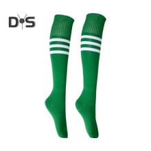 (grün, L) 1 Paar mittellange Socken gestreift Anti-Rutsch hohe Elastizität Schweißabsorption Fußball
