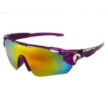 (paars) Heren Dames Fietsbril Racefiets MTB Zonnebril UV-bescherming