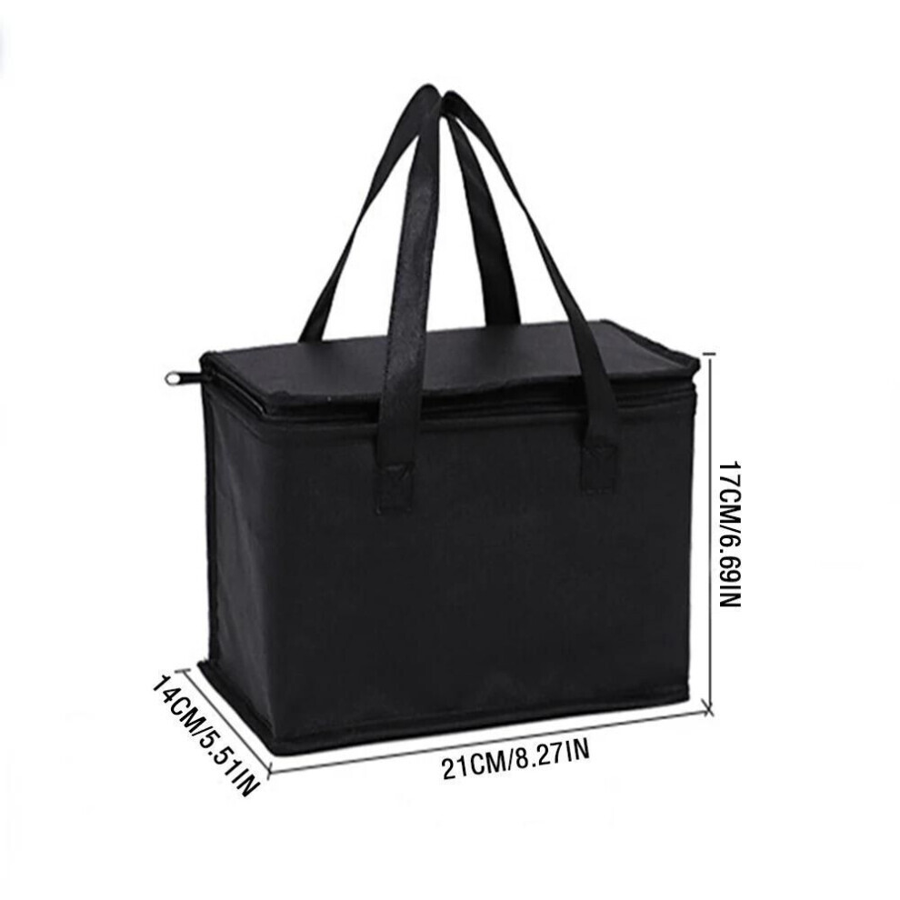 (noir, S) Grand sac isotherme Sac à pique-nique durable Sac à déjeuner pour l'extérieur