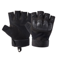 (MUpgrade-Noir) Gants longs pour homme, gants tactiques militaires d'extérieur, tir sportif, chasse, airsoft