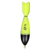 (verde, XL) Galleggiante da pesca a razzo luminoso a LED, alta sensibilità, visibilità, galleggiante