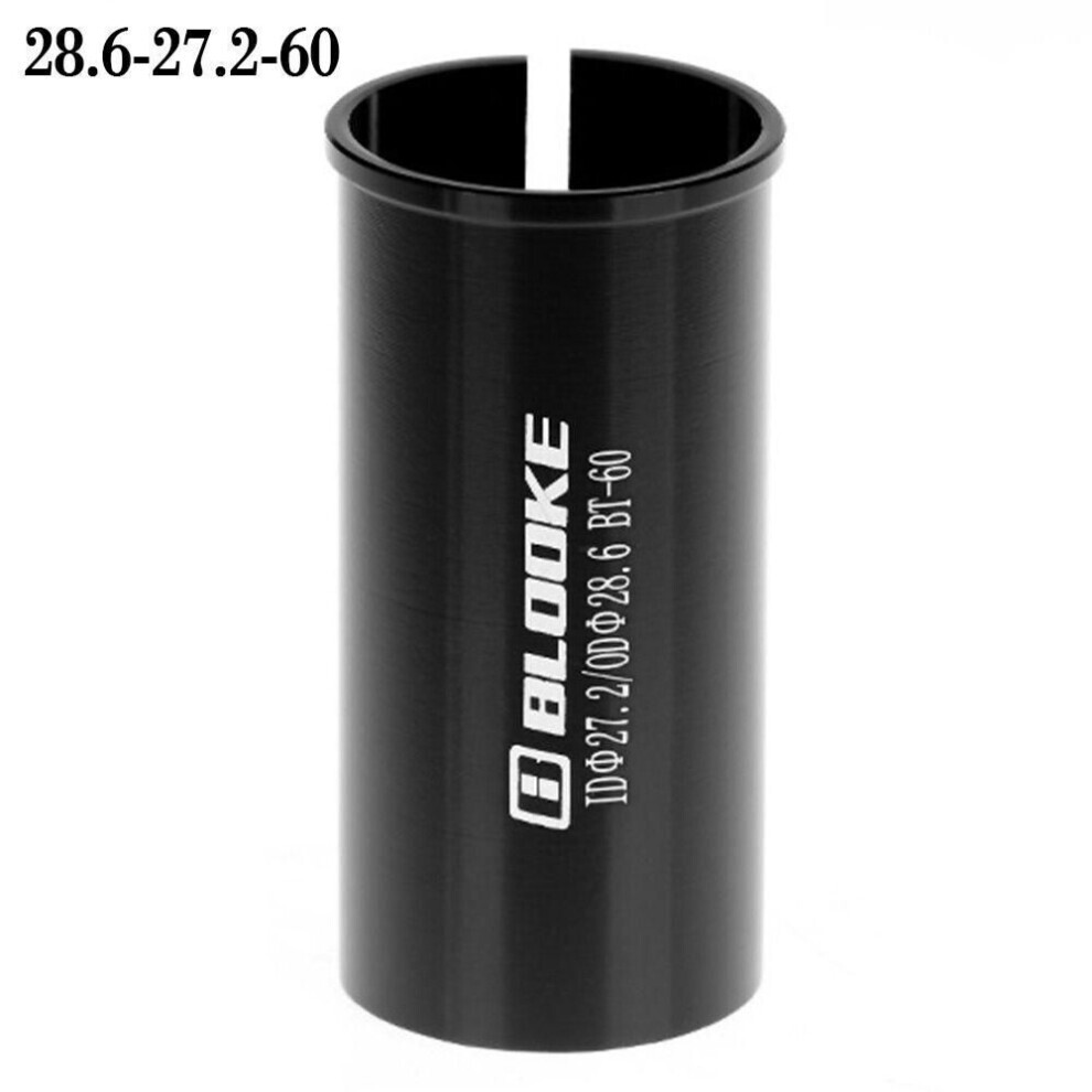 (28.6-27.2-60) Diamètre d'ajustement 27.2 Adaptateur de tube de tige de selle Réducteur de tige de selle de vélo de route Tube de tige de selle