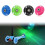 (Azul) Luces Intermitentes Ruedas Traseras Led Flash Rueda Para Micro Scooter Mini Pu Nuevo 3
