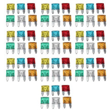 60 stuks 5/10/15/20/25/30A diverse auto-vrachtwagen standaard mini steekzekeringenset
