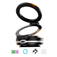 (zwart) 360 draaibare magnetische vacuüm auto telefoonhouder zuignap opvouwbare universele auto houder