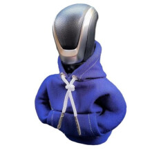 (blauw) Auto Versnellingspookhoes Versnellingspook Hoodie Trekkoord Decoratie Effen Kleur Zachte Auto