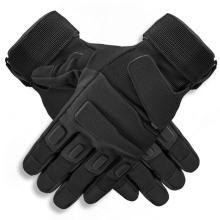 (XLNoir) Gants tactiques à doigts longs, antidérapants, pour cyclisme en plein air, paintball, tir, airsoft