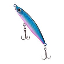 (Blue) 1Pcs Sinking Pencil Fishing Lure Wobblers Mini Artificial Metal Hard Bait Jig Eyes Pesca Trout Fishing Tackle