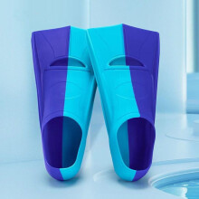 (blau, hellblau, S/33-35) Heiß verkaufte kleine gelbe Enten-Schwimmflossen aus Silikon für Kinder -