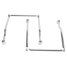 Motorrad Seite Sattel Tasche Halterung Bars Universal Stahl Heavy Duty Für 12mm Montage Loch