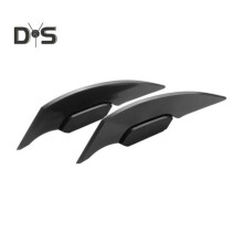 (schwarz) 1 Paar Motorrad-Winglet-Fixflügelspoiler für Motorräder, Elektrofahrräder, einfach zu installieren,