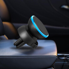 (blauw, legering zes magneten) Magnetische 360 Auto Luchtrooster Telefoonhouder - Universele Multifunctionele