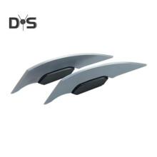 (grau) 1 Paar Motorrad-Winglet-Spoiler mit festem Flügel für Motorräder, Elektrofahrräder, einfach zu