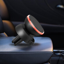 (roze, legering zes magneten) Magnetische 360 Auto Luchtrooster Telefoonhouder - Universele Multifunctionele