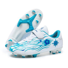 (weiß, blau, 38) 28-39 Kinder Fußballschuhe PVC Anti-Rutsch Tf Merry Stick Botter Jungen Wettkampf Fußballschuhe