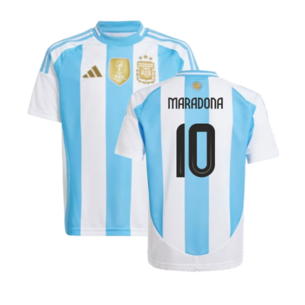 Adidas (Xxl) 2024-2025 Argentina Home Shirt (Kids) (Maradona 10)