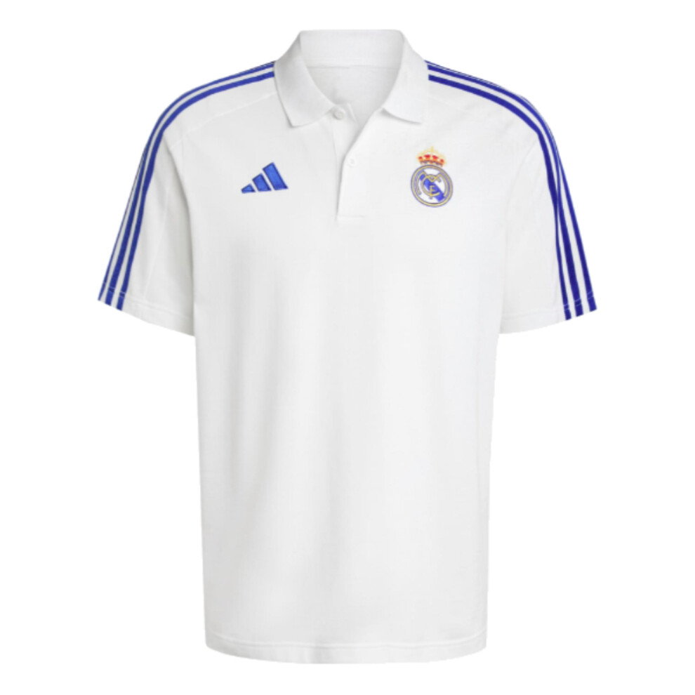 Adidas (L) 2024-2025 Real Madrid Dna Polo Shirt (White) White