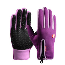 (XLPurple) Gants chauds pour écran tactile, pour cyclisme, conduite, moto, imperméables, froids