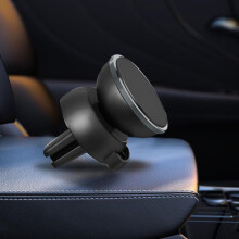 (grijs, legering zes magneten) Magnetische 360 Auto Luchtrooster Telefoonhouder - Universele Multifunctionele