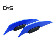 (Azul) 1 par de alerones fijos para motocicletas, bicicletas eléctricas, fácil de instalar, elegantes,