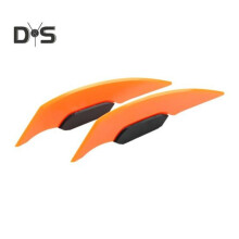 (naranja) 1 par de alerones fijos para motocicletas, bicicletas eléctricas, fácil de instalar, elegantes,
