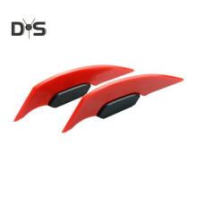 (Rojo) 1 par de alerones fijos para motocicletas, bicicletas eléctricas, fácil de instalar, elegantes