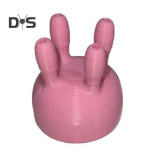 (rosa) Mungitrice con 4 tettarelle in silicone, gruppo di raccolta del latte per animali da latte, mucche,