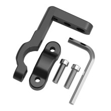 (Negro) Soporte de manillar multifunción para motocicleta Juego de soporte de extensión de manillar