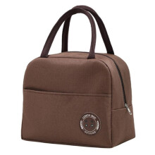 (Marrón) Bolsa Bento portátil unisex de tela Oxford con diseño de oso, ideal para picnics al aire libre