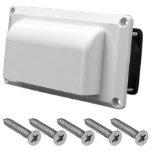 (wit) Voor camper, aanhanger, camper, boot, marine, jacht, uitlaatventilator, caravan, zijluchtventilatie,