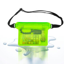 (groen) Waterdichte zwemtas, driftduiktas, heuptas, onderwatertas voor mobiele telefoons, hoesje voor