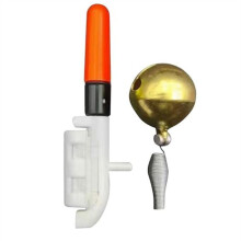 (Rotondo Rosso) Batteria Cr425 rimovibile Galleggiante da pesca Luce da pesca Canna da pesca Luce da