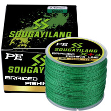 (groen, 0,14 mm) Vislijn 150 m gevlochten vislijn van hoge kwaliteit X+4 standaards Pe 12,3 lb-55,8