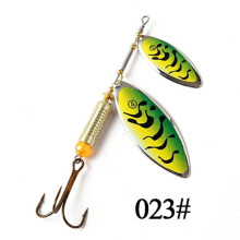 (3005-001) Ftk 1/5/8 señuelos de cuchara de lentejuelas con barra giratoria de metal de 12 cm y 20 g,