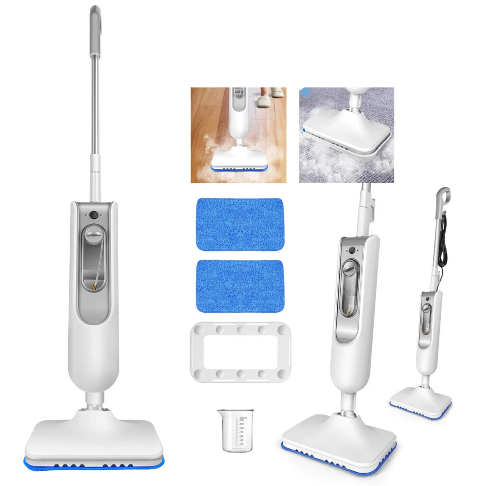 Steam Mop Carpet Cleaner Kills up to 99% of Bacteria 1500W Powerful Handheld Floor Steamer