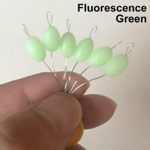 (fluorescentiegroen, 12-16#) Goede kwaliteit Weerstand Visaccessoires Lichtgevende Space Beans Zwarte