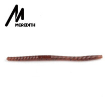 (O) Meredith Fishing Soft Lures 140mm 5.3g 10st Kunstmatige Worm Baits Siliconen Vislokmiddelen Crankbait