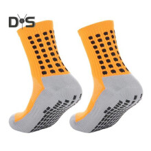 (orange, 1 Paar) 1 Paar Sportsocken, rutschfeste Unterseite aus Silikon, Mittelrohr, Schweißabsorption,