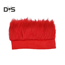 (rot) Haariges Kostüm-Stirnband, leeres Top-Design, Stirnband, Perücken-Dekor, elastisch, weich, Kopfbedeckung,