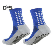 (königsblau, 1 Paar) 1 Paar Sportsocken, rutschfeste Unterseite aus Silikon, Mittelrohr, Schweißabsorption,