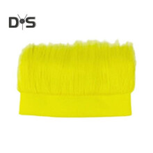 (Gelb) Haariges Kostüm-Stirnband, leeres Top-Design, Stirnband, Perücken-Dekor, elastisch, weich, Kopfbedeckung,