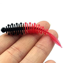 Handige flexibele vangstvissen Duurzame zachte PVC forelvisserij Kunstmatige worm Swimbait-uitrusting