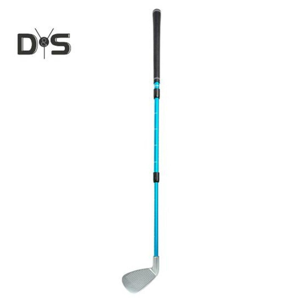 (bleu, L) Club de Golf Télescopique Ajustable Arbre en Alliage d'Aluminium Club de Golf Gauche Droite Avec Echelle Transparente Equipement de Golf