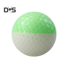 (groen) Lichtgewicht golfbal Unieke 2-kleuren gemengde golfbal met dubbele laag Betere controle Golfaccessoires