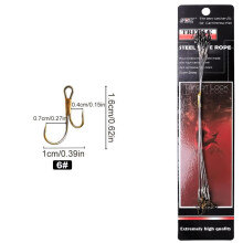 (6#-10LB) 10 stuks 20cm anti-beet stalen draad leader leashes voor het vissen op 50lb met draaibare