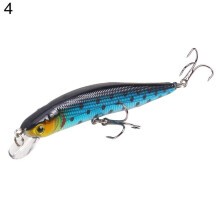 (4#) Puntos Sport 10cm Künstlicher Fisch Minnow Köder Süßwasser Meer Angeln Köder Tackle mit Haken
