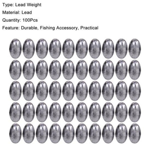 Sports Accessory Practical Lead Sinker Abrasion Resistance Small Streamlined Design 1