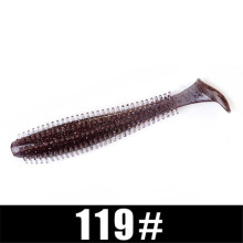 (120mm-9G-4PCS-001) Ftk Hedgehog Spikey Shad 90mm 120mm Vissen Zacht Kunstaas Zeekomkommer Peddel Grub